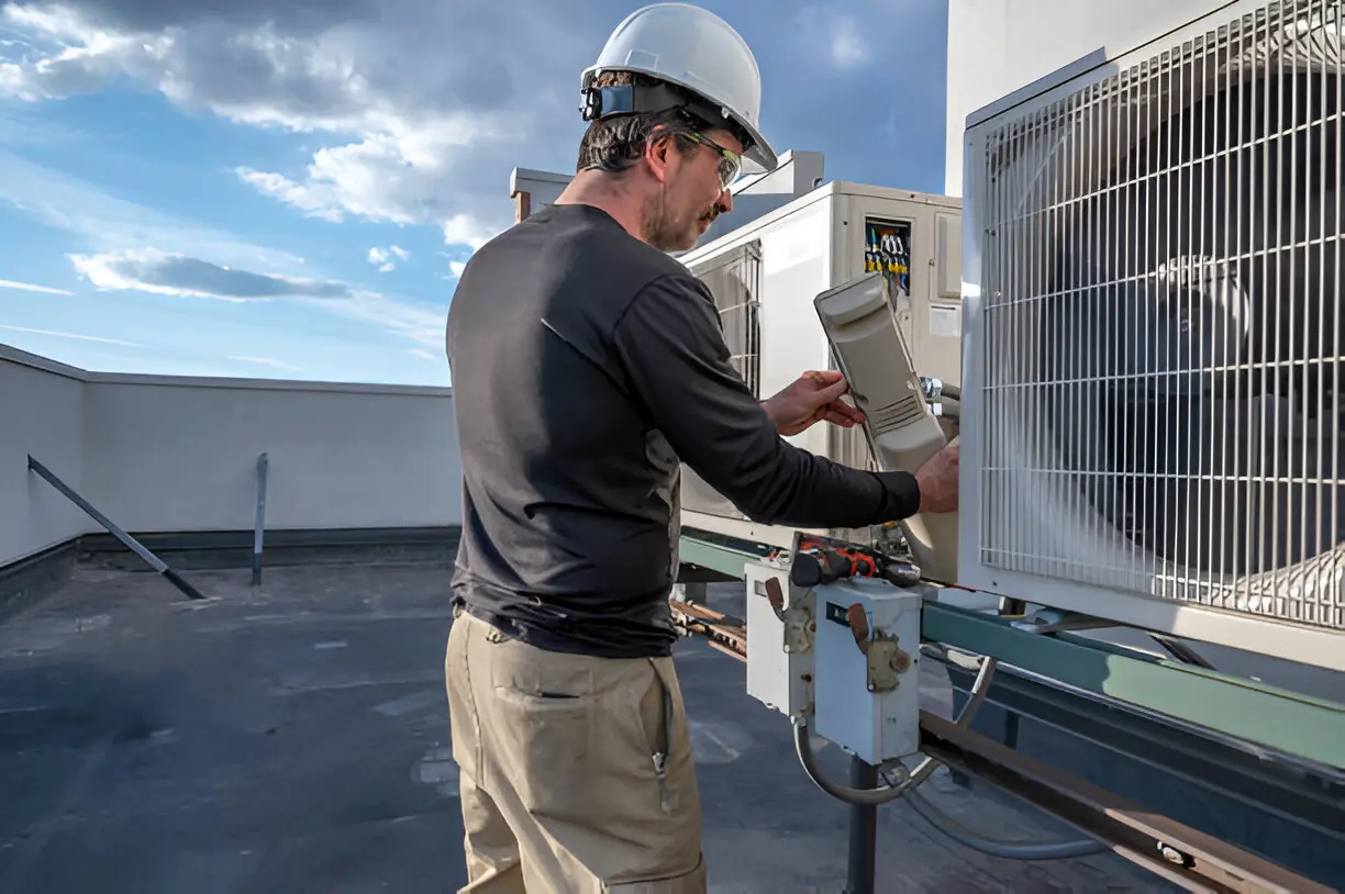 Home 10 Technician performing air conditioning service in Orlando, FL by PLANET AIR