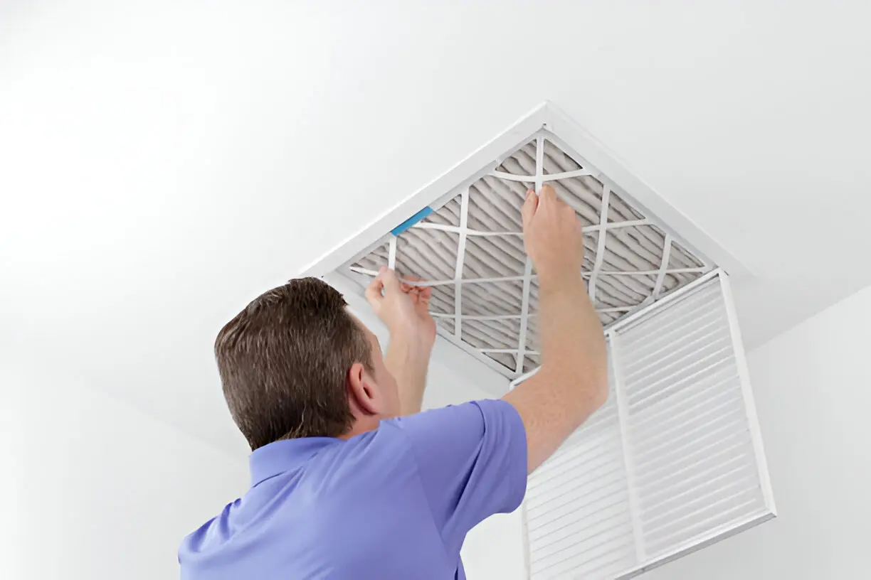 Home 9 Residential air conditioning contractor in Orlando checking AC system